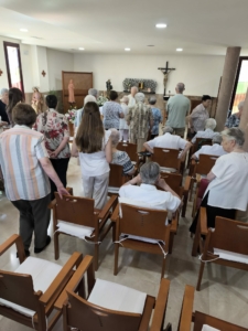 Fiesta de Santa Cándida, celebración del 9 de agosto en las enfermerías.